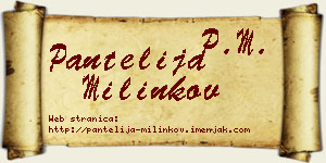 Pantelija Milinkov vizit kartica